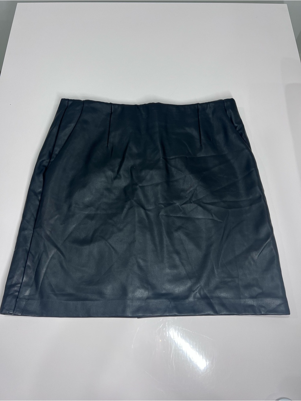 Dynamite Black Faux Leather Mini Skirt